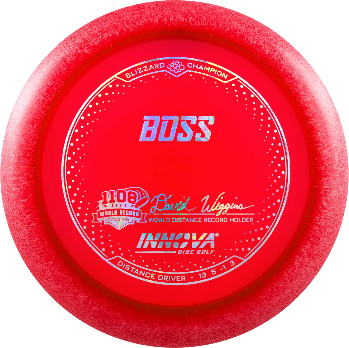 Innova Boss Blizzard Champion David Wiggins 1108 feet World Record - Distance driver