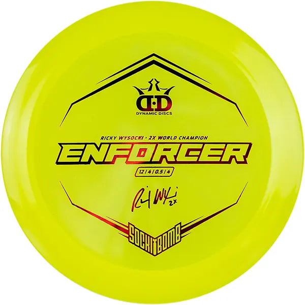 Dynamic Discs Enforcer Lucid Ice Ricky Wysocki Sockibomb - Distance driver