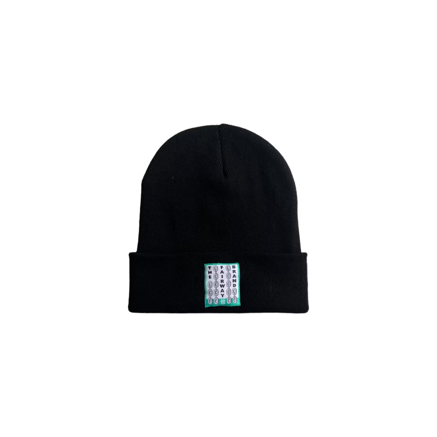 The Fairway Brand Recycled Beanie - Big Teal Label