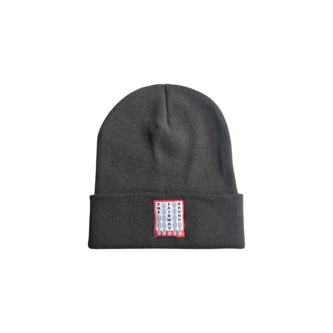 The Fairway Brand Recycled Beanie - Big Teal Label