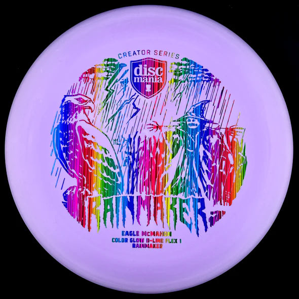 Discmania Eagle McMahon Creator Series Color Glow D-Line Rainmaker (Flex 1)