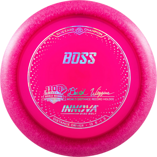 Innova Boss Blizzard Champion David Wiggins 1108 feet World Record - Distance driver