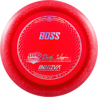Innova Boss Blizzard Champion David Wiggins 1108 feet World Record - Distance driver