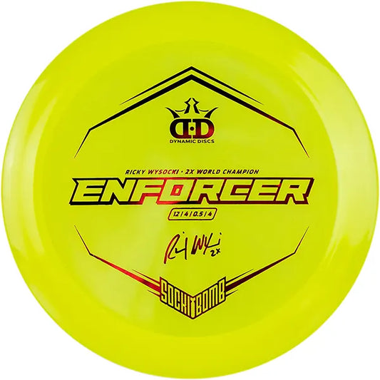 Dynamic Discs Enforcer Lucid Ice Ricky Wysocki Sockibomb - Distance driver