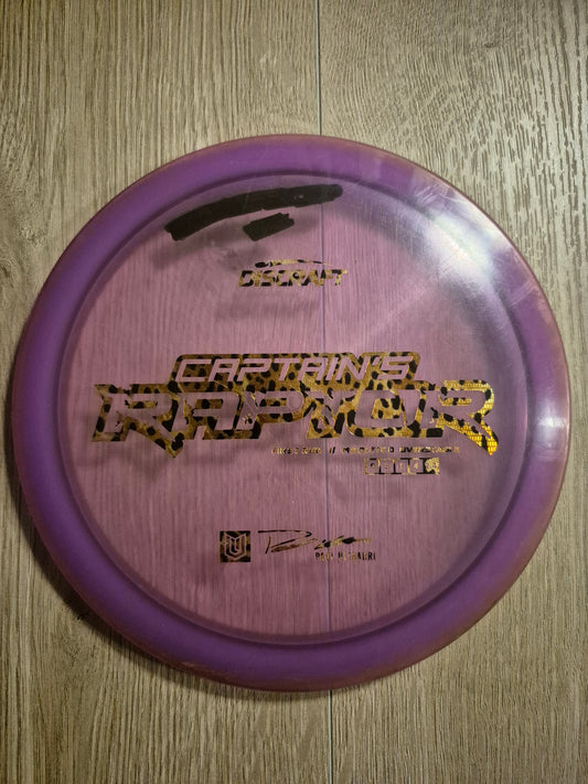 BEGAGNAD Discraft Paul Ulibarri Z Captain's Raptor, 1st run.